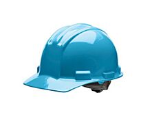 Bullard 51Skp Cap Style Hard Hat With Rain Trough, 4 Point Pinlock Suspension, Sky Blue
