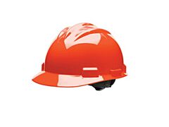 Bullard 61Hor Standard Cap Style Hard Hat, 4 Point Ratchet Suspension, Hi-Viz Orange