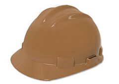 Bullard 61Tnr Standard Cap Style Hard Hat, 4 Point Ratchet Suspension, Tan