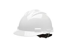 Bullard 61Whp Standard Cap Style Hard Hat, 4 Point Pinlock Suspension, White
