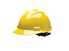 Bullard 61Ylp Standard Cap Style Hard Hat, 4 Point Pinlock Suspension, Yellow