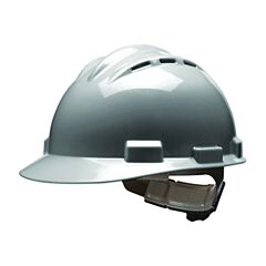 Bullard 62Dgr Cap Vented Dove Gray W/4Pt Ratchet Suspension