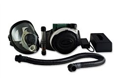 Bullard Evaspecl Papr System, Eva Blower, Mask Battery, Charger, Breathing Tube, Full Face Respirator Pn: Paspecml