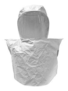Bullard Rt3 Tychem Qc Rt Series Double Bibbed Hood With Extra Large Lens And Sport Neck Cuff