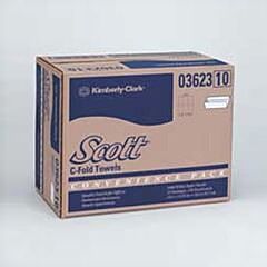 Kimberly Clark 03623 C-Fold Paper Towel, White, 10.125 In W X 13.15 In L, 200 Sheets/Pk, 9 Ea/Ct