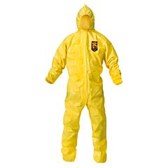 Kimberly Clark 09812 Kleenguard A70 Coveralls Zip Front, Elastic Wrists, Ankles & Hood, Size Medium, Case Of 12