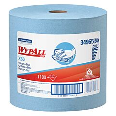 Kimberly Clark 34965 Wypall X60 Cloths, Jumbo Roll, 12.5" X 13.4" Blue, 1/Roll