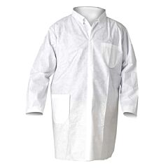 Kleenguard 40049 A20 Particle Protection Lab Coat, White, Size 2X-Large, Case Of 25/Ea