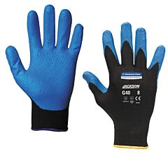 Kleenguard 40227 G40 Multi-Purpose Foam Nitrile Coated Gloves, Blue, Size 9, Large, 1/Case Of 60 Pairs