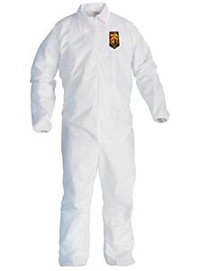 Kimberly Clark 46105 Kleenguard A30 Breathable Splash And Particle Protection Coveralls, White, Size 2X-Large, 1/Case Of 25 Each