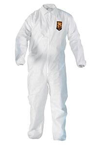 Kleenguard 49107 A20 Breathable Coveralls, Elastic Wrists And Ankles, White, Size 4X-Large, Case Of 20/Ea