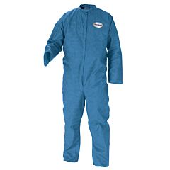 Kleenguard 58533 A20 Coveralls, Zipper Front, Blue, Case Of 24, Size Large