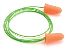 Moldex 6840 Mellows Foam Ear Plugs, Polyurethane, Bright Orange, Corded