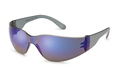 Gateway 469M Starlite Safety Glasses Grey Temple Blue Mirror Lens