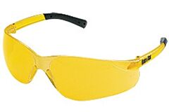 Mcr Safety Bk114 Crews Bearkat Safety Glasses, Amber Lens/Frame