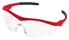 Mcr Safety St130 Storm Glasses Red Frame Clear Lens 1/Ea