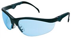 Mcr Safety Kd313 Safety Glasses, Black Frame, Light Blue Lens