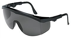 Mcr Safety Tk112 Safety Glasses, Black Frame, Gray Lens