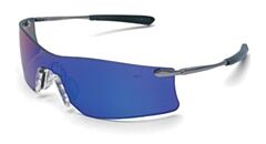 Mcr Safety T4113Af Safety Glasses, Spring Hinge Metal Temple, Light Blue Anti-Fog Lens