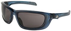 Mcr Safety Ud122Pf Uss Defense, Gray Lens, Translucent Dark Blue Frame, Max6 Superior Anti-Fog Coating