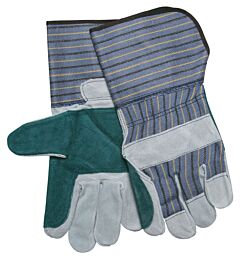 Mcr Safety 1412A Gloves, Select Shoulder Double Leather Palm, 4.5" Gauntlet Cuff