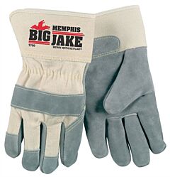 Mcr Safety 1700Xl Gloves, Big Jake Leather Palm, Sewn W/Kevlar, Size X-Large, Pack Of 12 Pairs