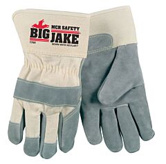 Mcr Safety 1700S Gloves, Big Jake Leather Palm, Sewn W/Kevlar, Size Small, Pack Of 12 Pairs