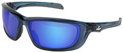 Mcr Safety Ud128Bz Safety Glasses, Uss Defense Dark Blue Frame, Blue Diamond Mirror Polarized