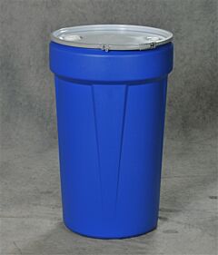 Eagle 1655Mbbg 55 Gallon Drum (Blue) W/Metal Lever-Lock Ring & Bung Lid