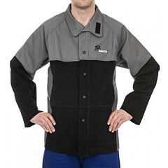 Weldas 38-4350Xl Arc Knight Versatile Welding Jacket, Color: Grey/Black, 1/Each
