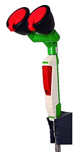 Hughes Opt500 (Formerly Pn: 30016) Handheld Eye/Face Wash, Wall Mount, (2) 45-Degree Nozzles