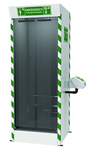Hughes Sd31K45G (Formerly Pn: 30176) Emergency Cubicle Shower, Multi-Nozzle Body Wash With Eye And Face Wash