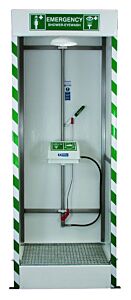 Hughes Sd32K45G (Formerly Pn: 30180) Emergency Cubicle Shower, Shower And Covered Abs Eye And Face Wash