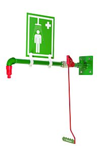 Hughes 23Gh (Formerly Pn: 30078) Drench Shower, Wall Mount, Galvanized Pipe
