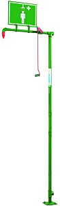 Hughes 18Gglv (Formerly Pn: 30082) Drench Shower, Floor Mount, Galvanized Pipe