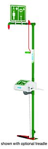 Hughes 18G45Gt (Formerly Pn: 30092) Combination Shower, Floor Mount, Closed Abs Bowl, Galvanized Pipe, Top Inlet