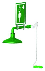 Hughes L23Gs (Formerly Pn: 30106) Laboratory Drench Shower, Ring Main Mount, Stainless Steel Pipe