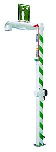 Hughes H5G-2H (Formerly Pn: 30261) Drench Shower, Freeze Protected, Floor Mount, Galvanized Pipe, 240V C1D2