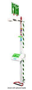Hughes H5G45G-2H (Formerly Pn: 30273) Combination Shower, Freeze Protected, Floor Mount, Closed Abs Bowl, Galv. Pipe, 240V C1D2