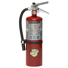 Buckeye 10914 5 Lb Abc Extinguisher W/ Aluminum Valve & Wall Mount, 16 3/8"H X 7 1/4"W X 4 1/4"D, 3A:40B:C