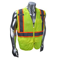 Radians Sv272-2Zgm-2X Safety Vest, Type R, Class 2, Green Mesh, Size 2X-Large