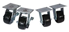 Justrite 35408 Swivel Caster Set For Gas Cylinder Carts, 4 Inch