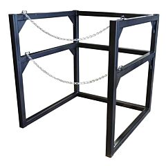 Justrite 35184 Gas Cylinder Barricade Rack, 1 Cryogenic Cylinder- 33 Inch In Diameter