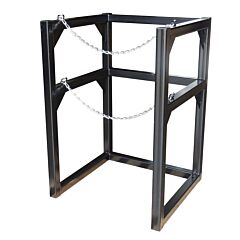 Justrite 35186 Gas Cylinder Barricade Rack, 1 Cryogenic Cylinder- 22 Inch In Diameter