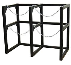 Justrite 35188 Gas Cylinder Barricade Rack, 2 Cryogenic Cylinder- 22 Inch In Diameter