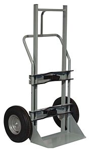 Justrite 35012 Single Cryogenic Cylinder Hand Truck, 10 Inch Flat-Free Wheels