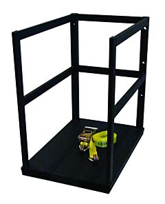 Justrite 35210 Gas Cylinder Forklift Pallet, 6 Cylinder Capacity, End Loaded