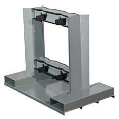 Justrite 35230 Gas Cylinder Forklift Pallet, 4 Cylinder Capacity-Individually Secured, Low Profile, Back-To-Back