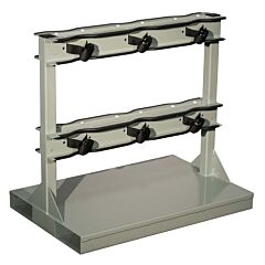 Justrite 35234 Gas Cylinder Forklift Pallet, 6 Cylinder Capacity-Individually Secured, Back-To-Back Loaded