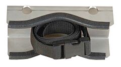 Justrite 35252 Gas Cylinder Support Bracket, 1 Cylinder Capacity, Wall Mount, Stainless Steel